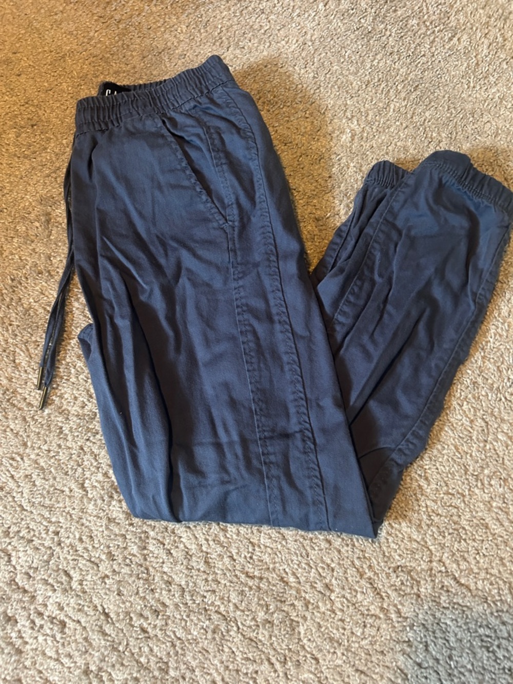 GAP Men's Dark Navy Drawstring Jogger Pants